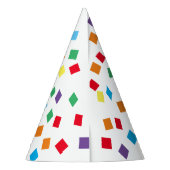 Chapeaux De Fètes Casquette de la fête Rainbow Confetti (Dos)
