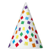 Chapeaux De Fètes Casquette de la fête Rainbow Confetti (Gauche)