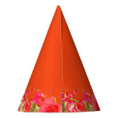 Chapeaux De Fètes Casquette de la fête Rose rose et orange (Dos)