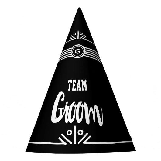 Chapeaux De Fètes Casquette de la fête Team Groom (Devant)