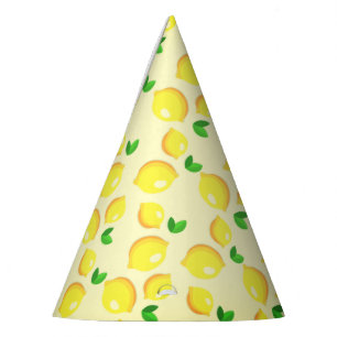 Chapeaux De Fètes Casquette de la partie papier citron jaune