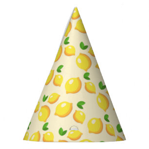Chapeaux De Fètes Casquette de la partie papier citron jaune
