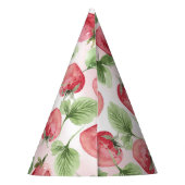 Chapeaux De Fètes Casquette de la partie papier du cône fraise (Dos)