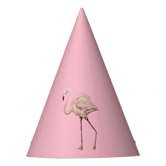 Chapeaux De Fètes Casquette de la partie Peinture Flamant rose rose (Devant)