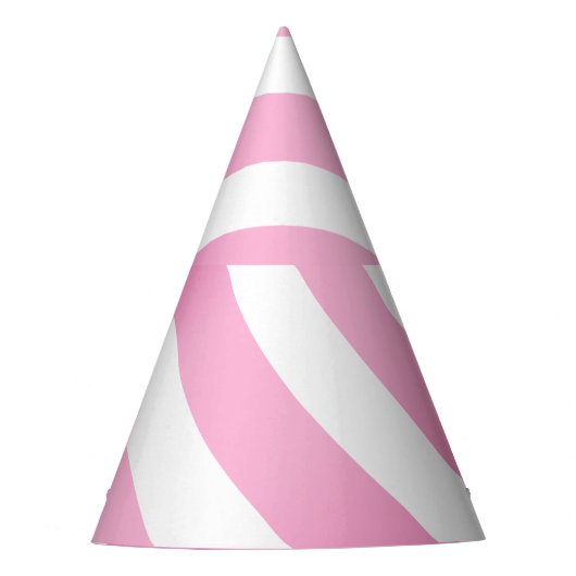 Chapeaux De Fètes Casquette de la personnaliser en bande rose (Devant)