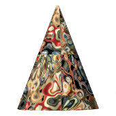 Chapeaux De Fètes Casquette de la soirée Art Abstrait (Dos)