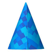 Chapeaux De Fètes Casquette de la soirée Pixel bleu (Dos)