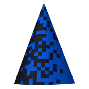 Chapeaux De Fètes Casquette de la soirée Pixel Blue Chunky