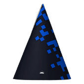Chapeaux De Fètes Casquette de la soirée Pixel Blue Chunky (Gauche)