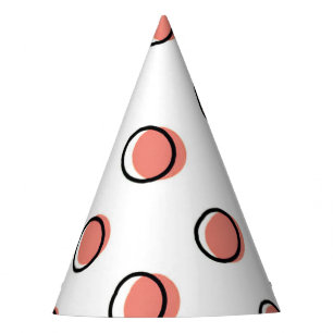 Chapeaux De Fètes Casquette de la soirée Red Comic Dots