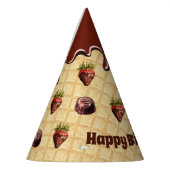 Chapeaux De Fètes Casquette de papier pour amoureux du chocolat, fra (Gauche)