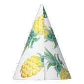 Chapeaux De Fètes Casquette de partie d'ananas d'aquarelle (Dos)