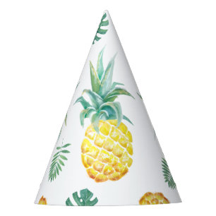 Chapeaux De Fètes Casquette de partie d'ananas d'aquarelle