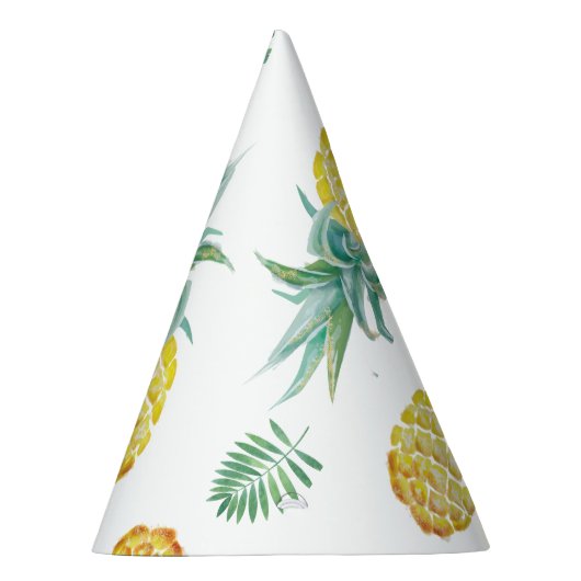 Chapeaux De Fètes Casquette de partie d'ananas d'aquarelle (Droite)