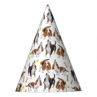 Chapeaux De Fètes Casquette de partie de chiens d'hurlement Basset