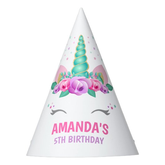 Chapeaux De Fètes Casquette de partie de licorne, fête (Devant)