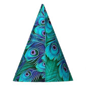 Chapeaux De Fètes Casquette du Blue Green Peacock Party (Dos)
