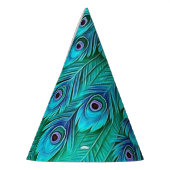 Chapeaux De Fètes Casquette du Blue Green Peacock Party (Gauche)
