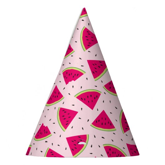 Chapeaux De Fètes Casquette du Motif Pink Watermelon (Gauche)