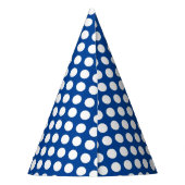 Chapeaux De Fètes Casquette du parti Polka Dot Blue (Dos)