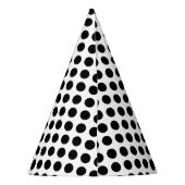 Chapeaux De Fètes Casquette du parti Polka Dot BW (Dos)