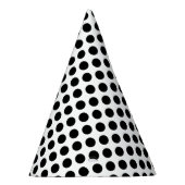 Chapeaux De Fètes Casquette du parti Polka Dot BW (Droite)