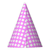 Chapeaux De Fètes Casquette du parti Polka Dot Rose (Dos)
