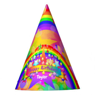Chapeaux De Fètes Casquette du Parti psychédélique arc-en-ciel HAMbW