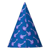 Chapeaux De Fètes Casquette du parti Purple Dino (Dos)