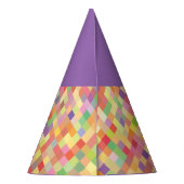 Chapeaux De Fètes Casquette du parti Purple Harlequin (Dos)