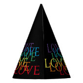 Chapeaux De Fètes CASQUETTE du parti RAINBOW LOVE II (Dos)