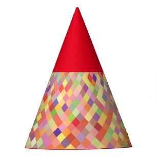 Chapeaux De Fètes Casquette du parti Red Harlequin