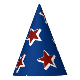 Chapeaux De Fètes Casquette du Parti Rouge, Blanc et Bleu