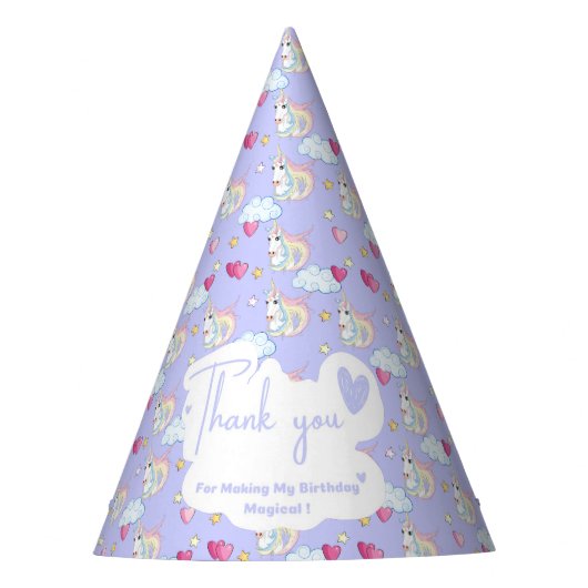 Chapeaux De Fètes Casquette du parti Unicorn (Devant)