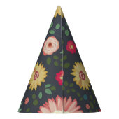 Chapeaux De Fètes Casquette floral personnalisé complexe (Dos)