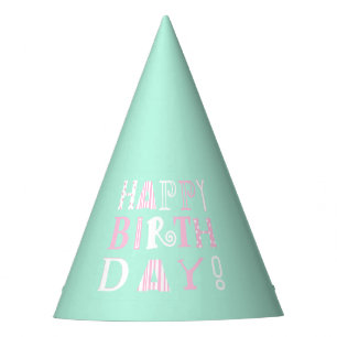 Chapeaux De Fètes Casquette génial vert et rose en bon état de