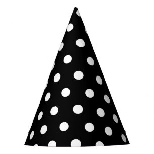 Chapeaux De Fètes Casquette Monochrome Black and White Dots Party