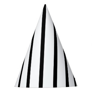 Chapeaux De Fètes Casquette rayé noir et blanc de partie