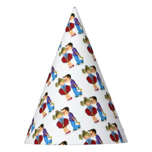 Chapeaux De Fètes Casquette romantique du parti Couple