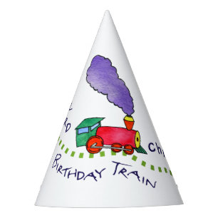 Chapeaux De Fètes Casquettes à tous à bord du train d'anniversaire
