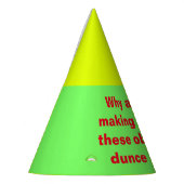 Chapeaux De Fètes Casquettes de cancre désagréables (Gauche)