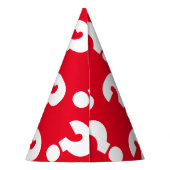 Chapeaux De Fètes Casquettes de cônes de papier de marque d'interrog (Dos)