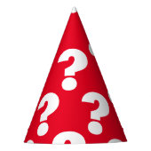 Chapeaux De Fètes Casquettes de cônes de papier de marque d'interrog (Devant)