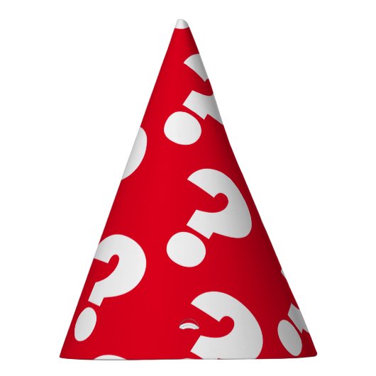 Chapeaux De Fètes Casquettes de cônes de papier de marque d'interrog (Droite)