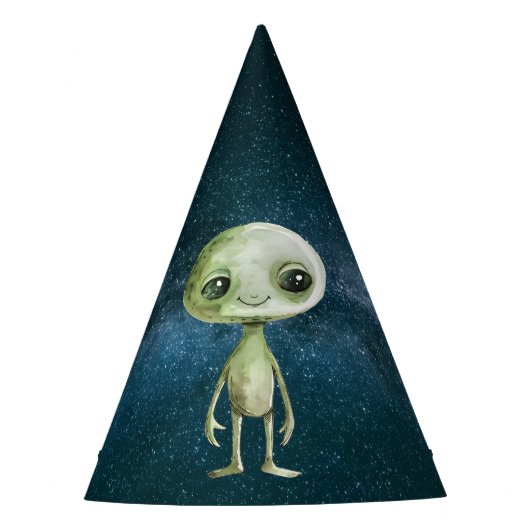 Chapeaux De Fètes Casquettes de fête d'anniversaire Alien (Devant)