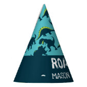 Chapeaux De Fètes Casquettes de fête d'anniversaire de Dinosaur (Gauche)