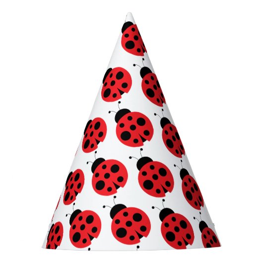 Chapeaux De Fètes Casquettes de la fête d'anniversaire de Ladybug (Devant)