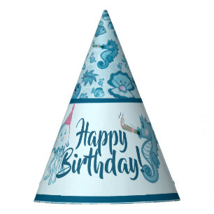 Chapeaux De Fètes Casquettes de la fête d'anniversaire Sea Life