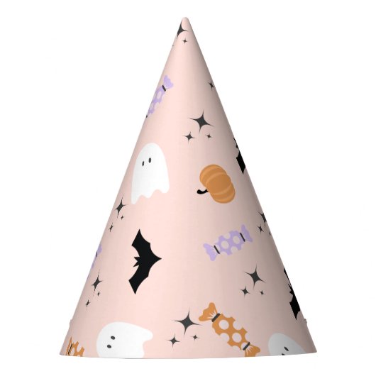 Chapeaux De Fètes Casquettes de la fête d'Halloween rose moderne (Devant)