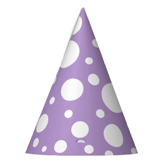 Chapeaux De Fètes Casquettes de la partie Spots Violets (Gauche)